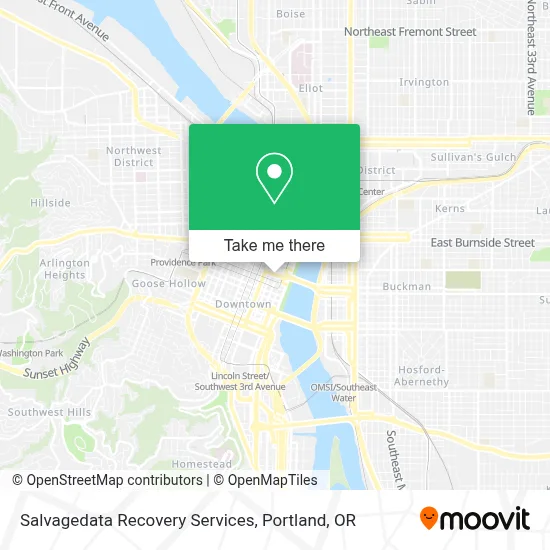 Salvagedata Recovery Services map