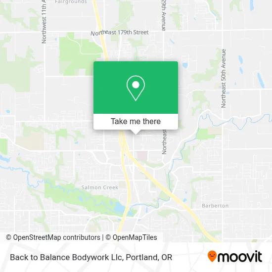 Back to Balance Bodywork Llc map