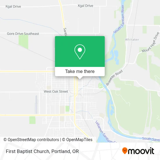 First Baptist Church map