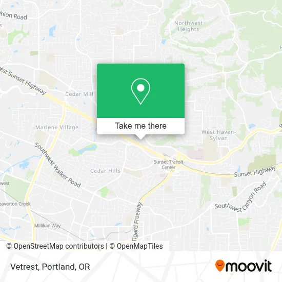 Vetrest map