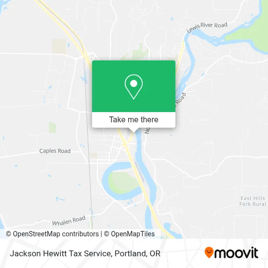 Jackson Hewitt Tax Service map