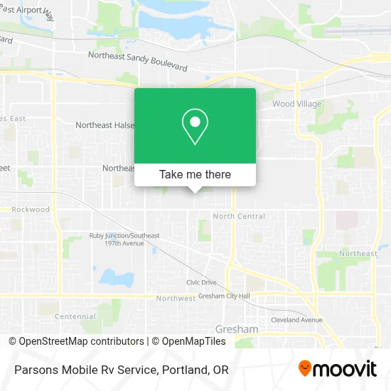 Parsons Mobile Rv Service map