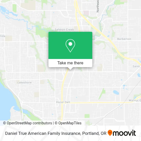 Daniel True American Family Insurance map