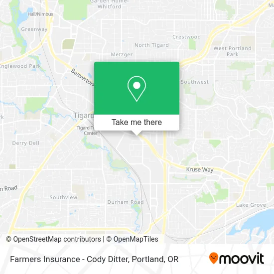 Farmers Insurance - Cody Ditter map