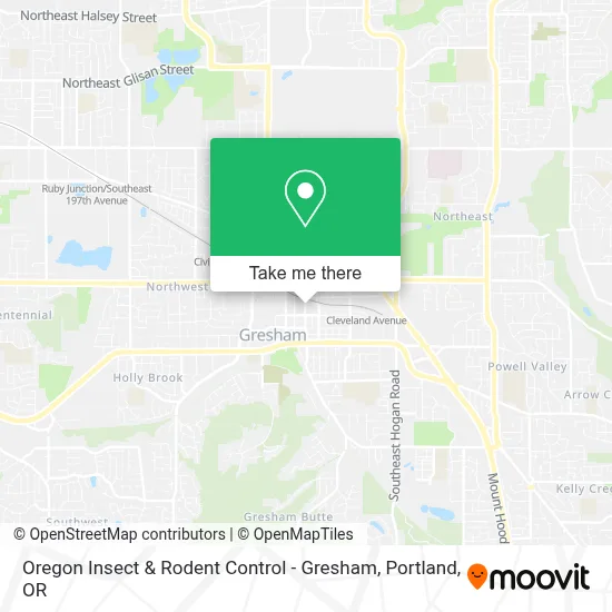 Oregon Insect & Rodent Control - Gresham map