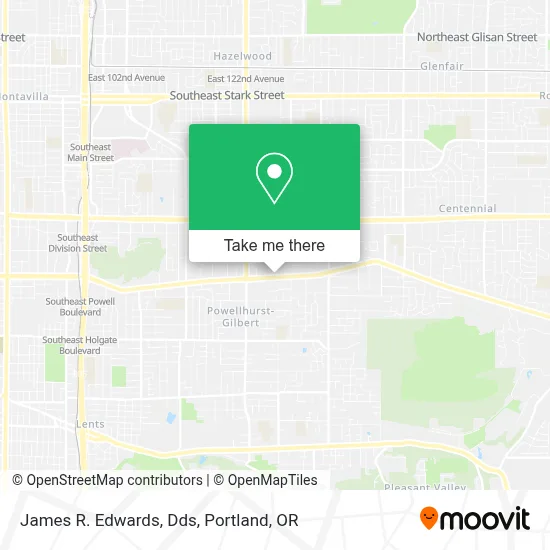 James R. Edwards, Dds map