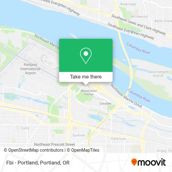 Fbi - Portland map