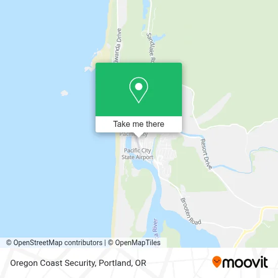 Oregon Coast Security map