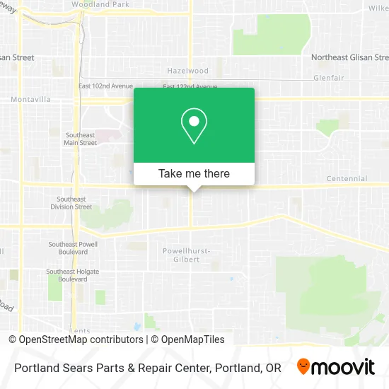 Portland Sears Parts & Repair Center map
