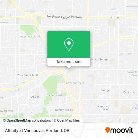 Affinity at Vancouver map