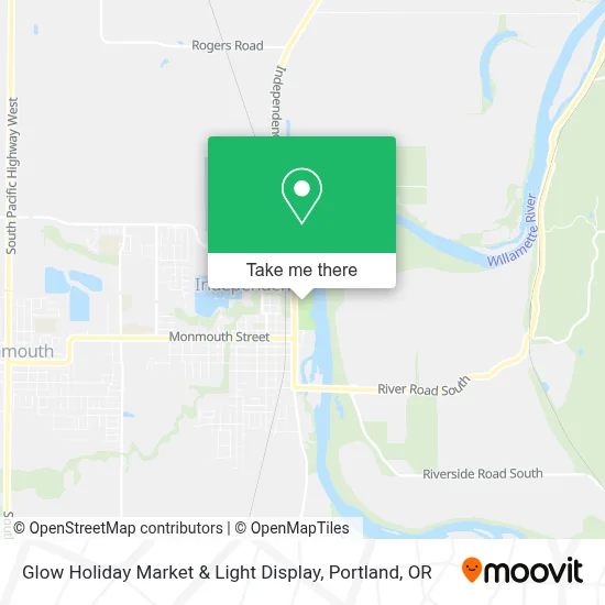 Glow Holiday Market & Light Display map