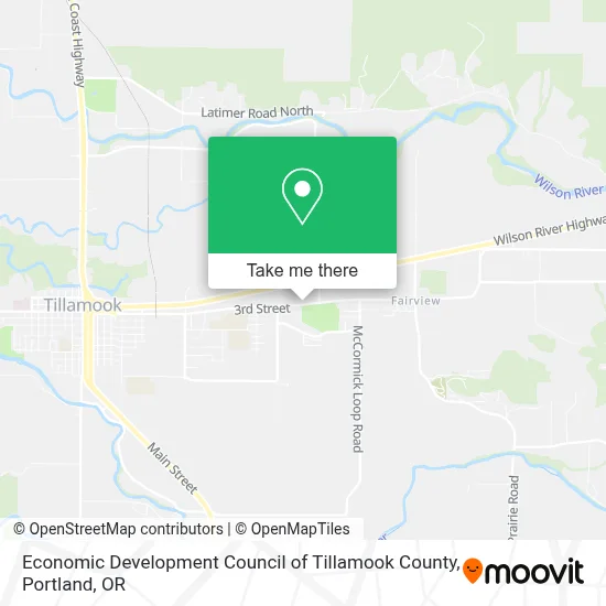 Economic Development Council of Tillamook County map