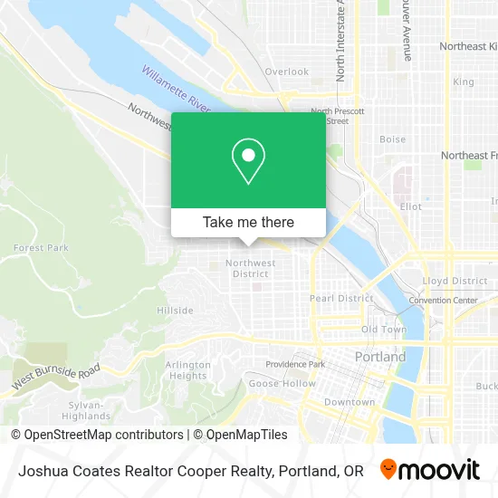 Joshua Coates Realtor Cooper Realty map