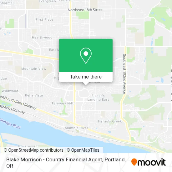 Blake Morrison - Country Financial Agent map
