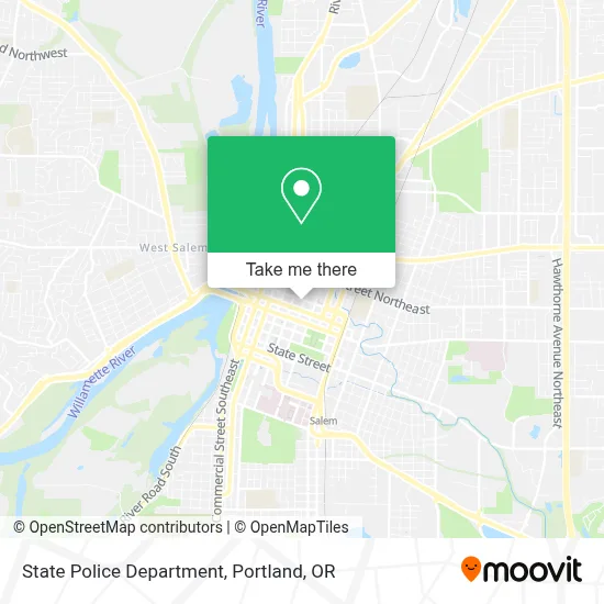 State Police Department map