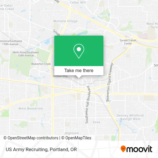 US Army Recruiting map