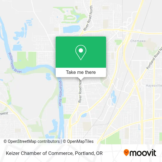 Keizer Chamber of Commerce map