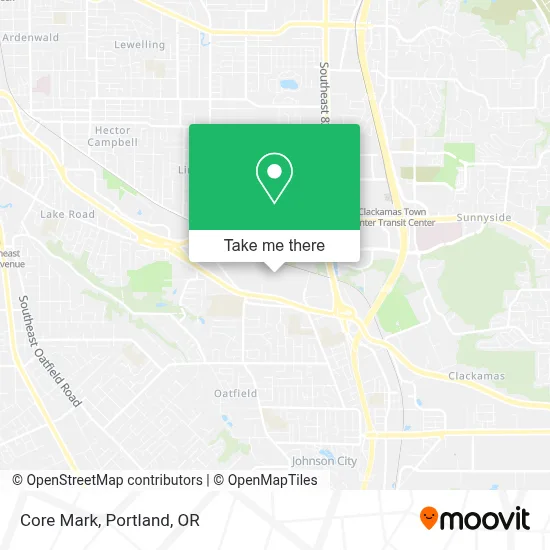 Core Mark map