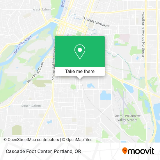 Cascade Foot Center map