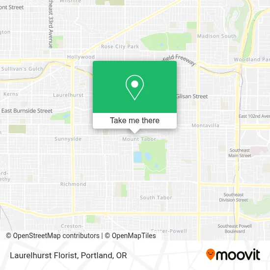 Laurelhurst Florist map