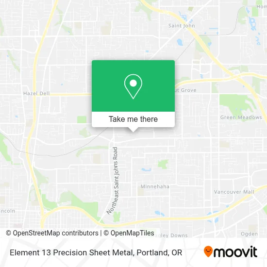 Element 13 Precision Sheet Metal map