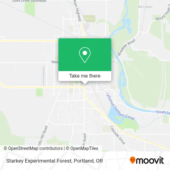 Starkey Experimental Forest map