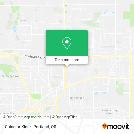Coinstar Kiosk map