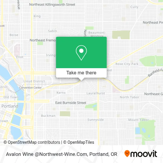 Avalon Wine @Northwest-Wine.Com map