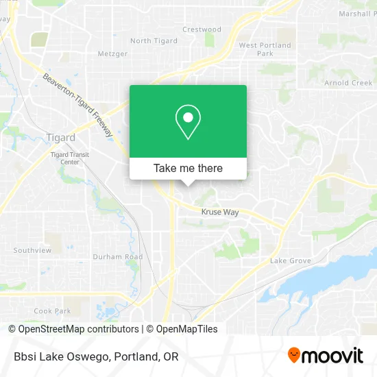 Bbsi Lake Oswego map