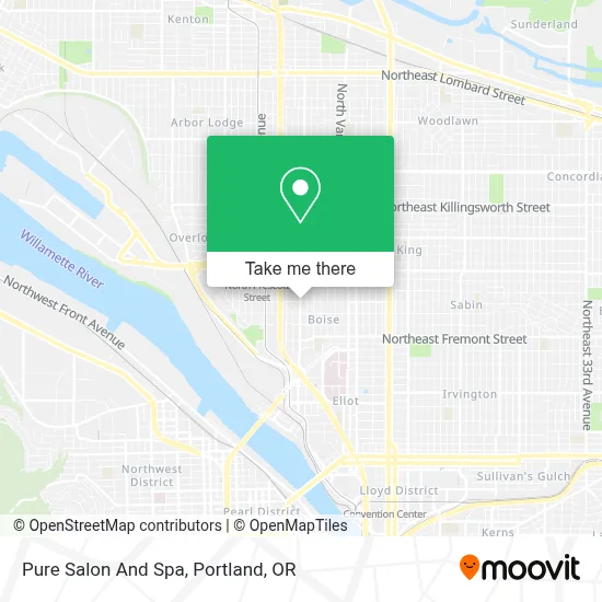 Pure Salon And Spa map
