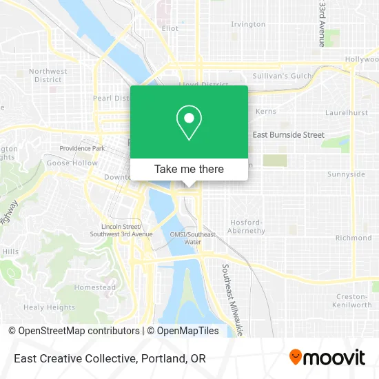 East Creative Collective map