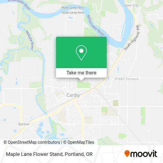 Maple Lane Flower Stand map