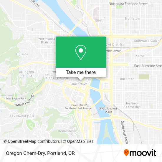 Oregon Chem-Dry map