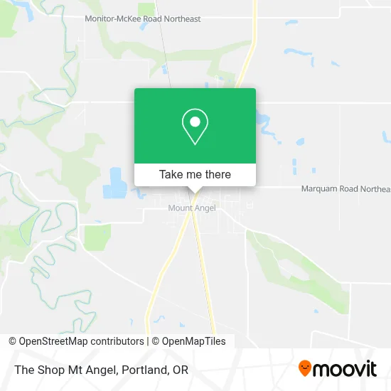 The Shop Mt Angel map