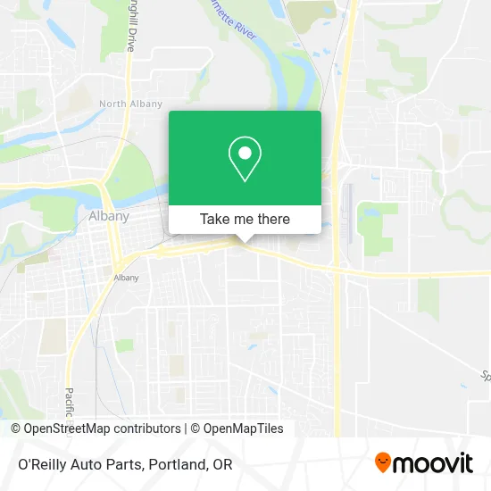 O'Reilly Auto Parts map