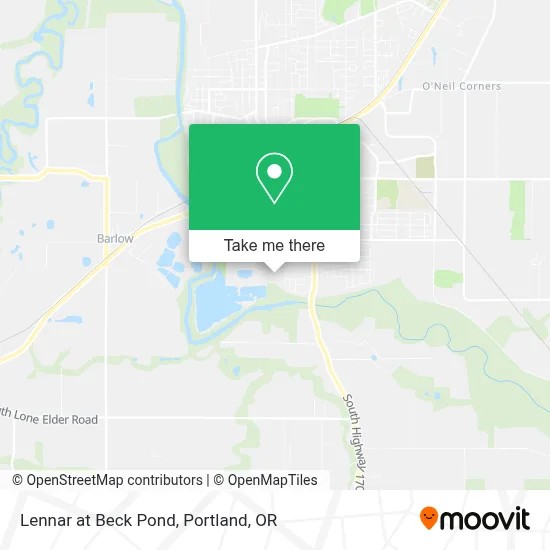 Lennar at Beck Pond map