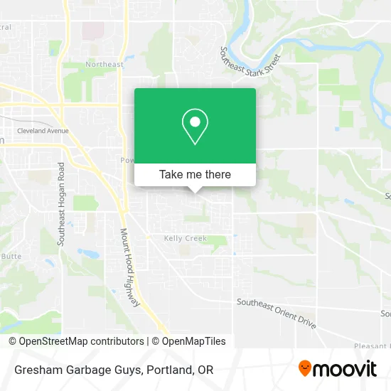 Gresham Garbage Guys map