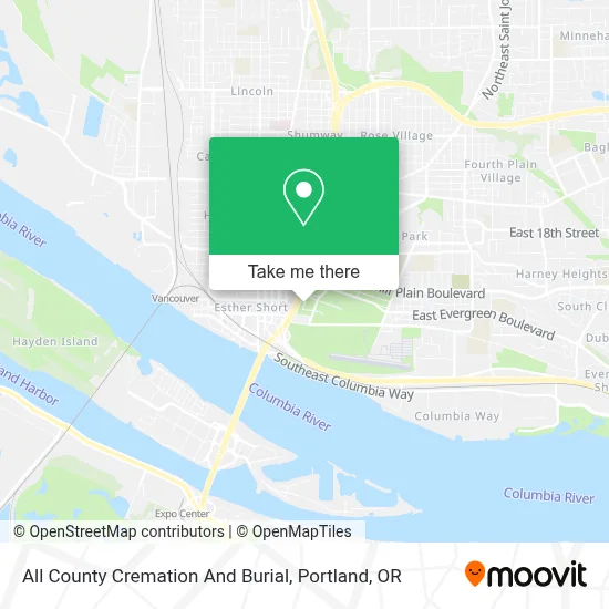 All County Cremation And Burial map