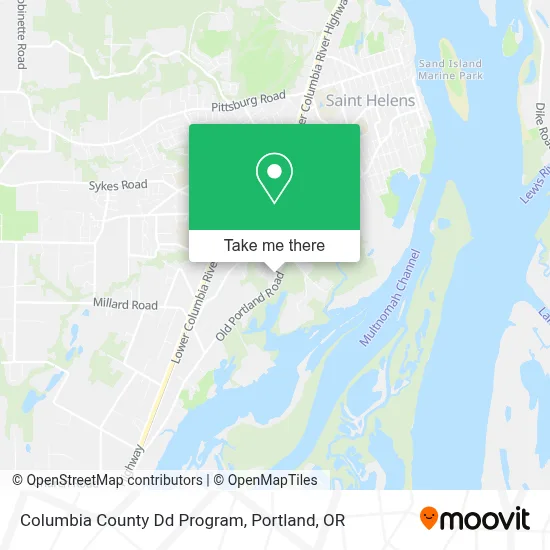 Columbia County Dd Program map