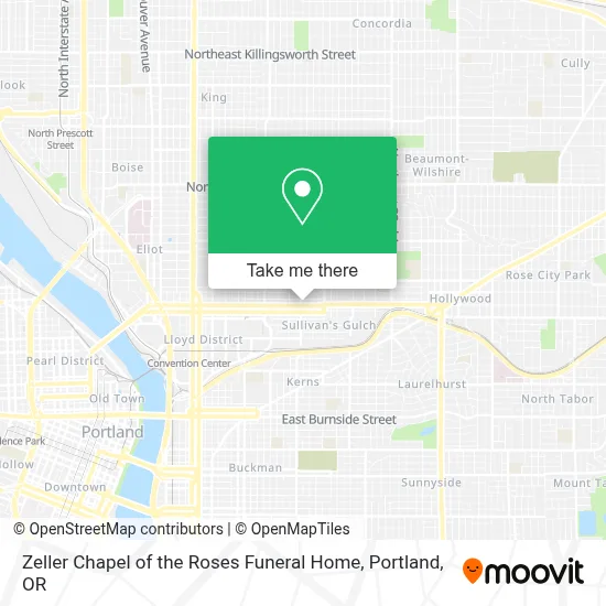 Zeller Chapel of the Roses Funeral Home map