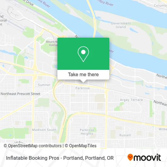 Inflatable Booking Pros - Portland map