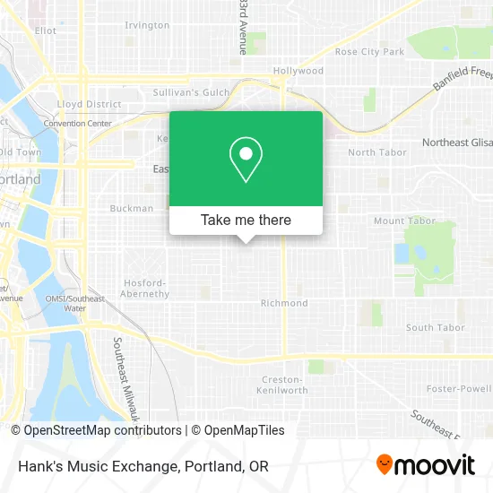 Hank's Music Exchange map