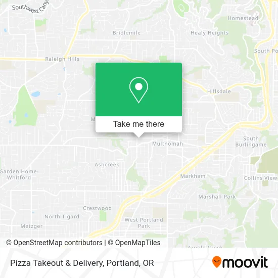 Pizza Takeout & Delivery map