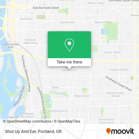 Shut Up And Eat map