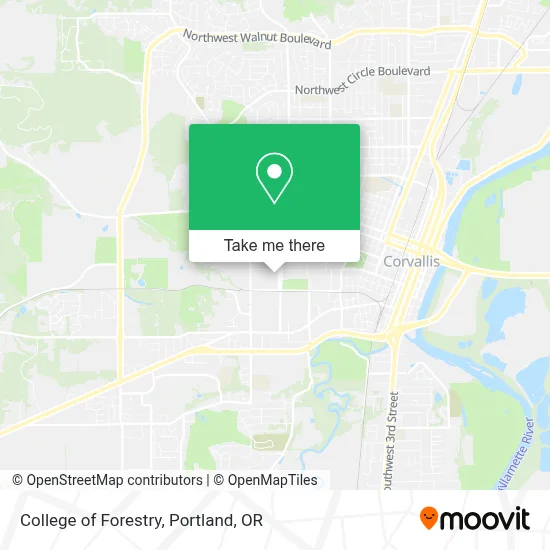 College of Forestry map