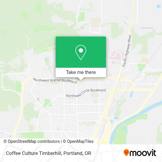 Coffee Culture Timberhill map