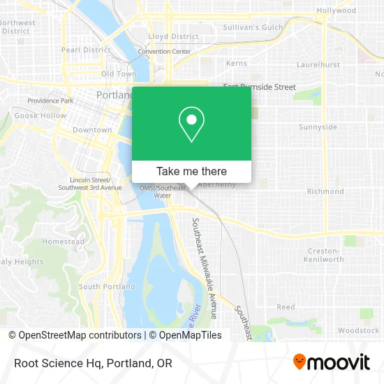 Root Science Hq map