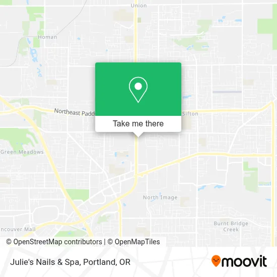 Julie's Nails & Spa map