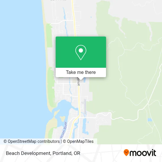 Beach Development map