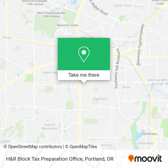 H&R Block Tax Preparation Office map